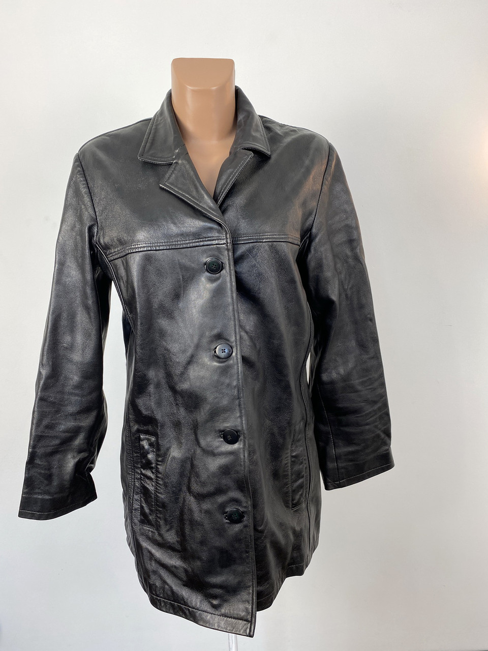 Куртка кожаная стильная Skinz Leather wear, Разм 16 (L), Отл сост