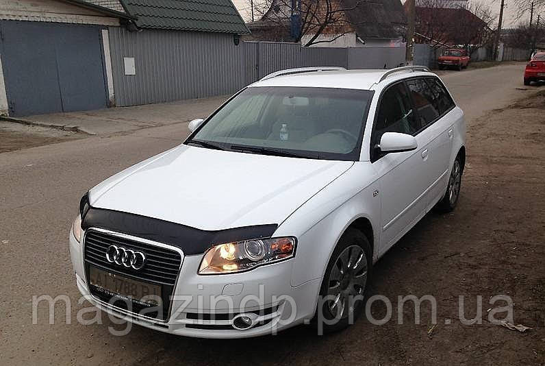 

Дефлектор капота (мухобойка) Audi A4 (8Е, В7) 2005-2008