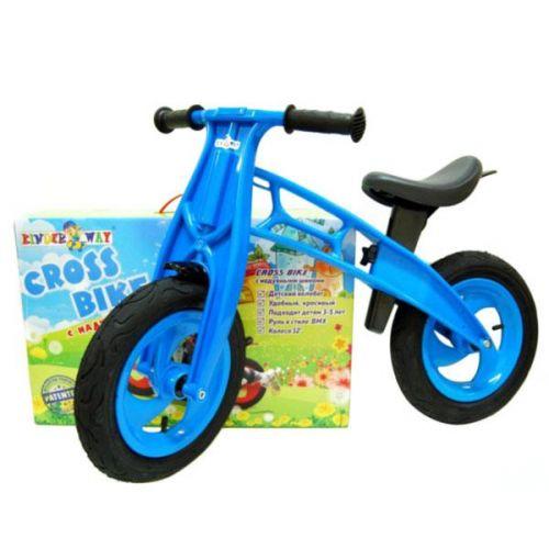 

Велобіг KINDER WAY Cross bike EVA 12", блакитний 1шт пак. Україна