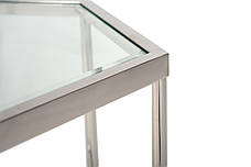 Кавовий стіл СК-3 прозорий+срібло, фото 3