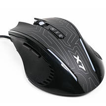 Ігрова миша A4Tech X7 X87 Neon USB чорна, з підсвічуванням, дротова, геймерська мишка а4 х7, фото 3