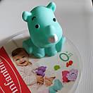 Резиновая детская игрушка для игр в ванне Носорог Infantino голубой цвет, фото 5