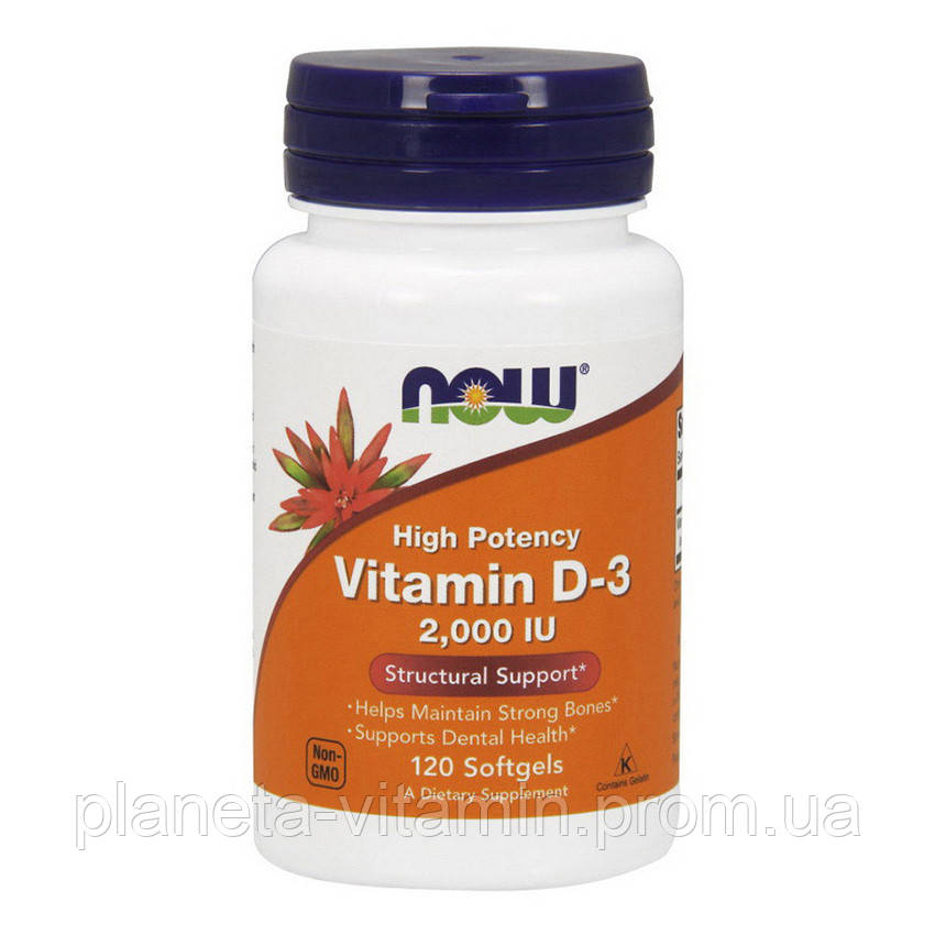 

Vitamin D-3 2000 IU (120 softgels)