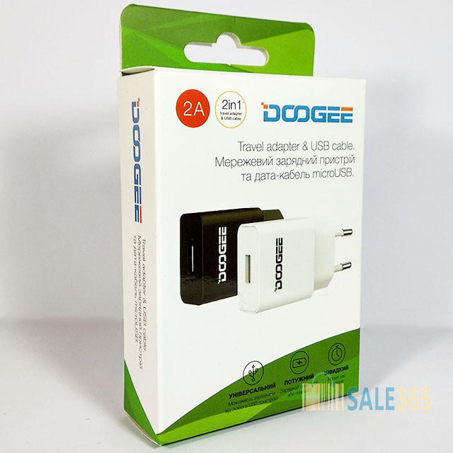 

Зарядное устройство Doogee, кабель (шнур) micro USB 1.2 м для смартфона, 2 А, зарядка подходит к Meizu, Xiaomi, Белый