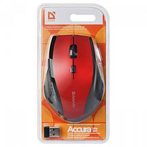 Беспроводная мышка Defender Accura MM-365, красная, компьютерная мышь дефендер для ПК и ноутбука, фото 3