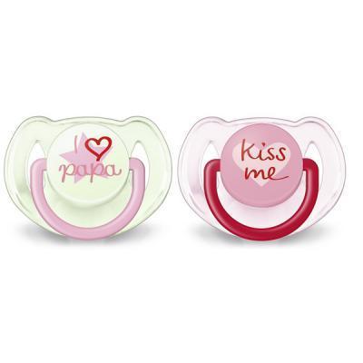 

Пустышка Philips AVENT Classic I love (SCF172/70_girl), Розовый