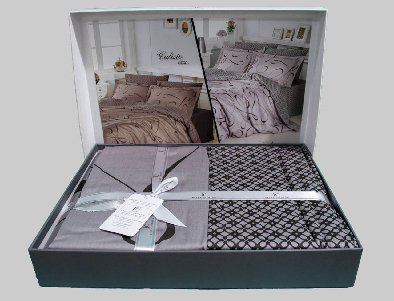 

Постельное белье First Choice Satin Calisto Pudra, Розовый