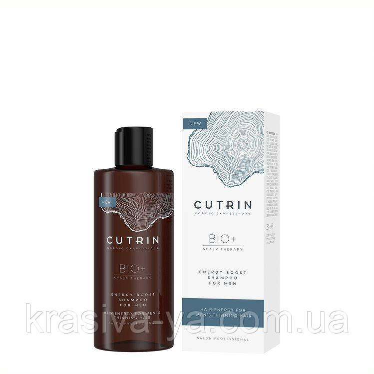 

Cutrin Bio + Energy Boost Shampoo for Men - Энергетический шампунь против выпадения волос для мужчин, 250 мл