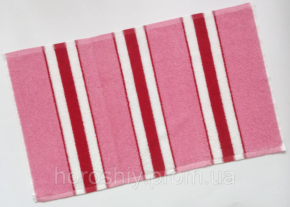 Полотенце для рук и лица махровое Розовый 70*40