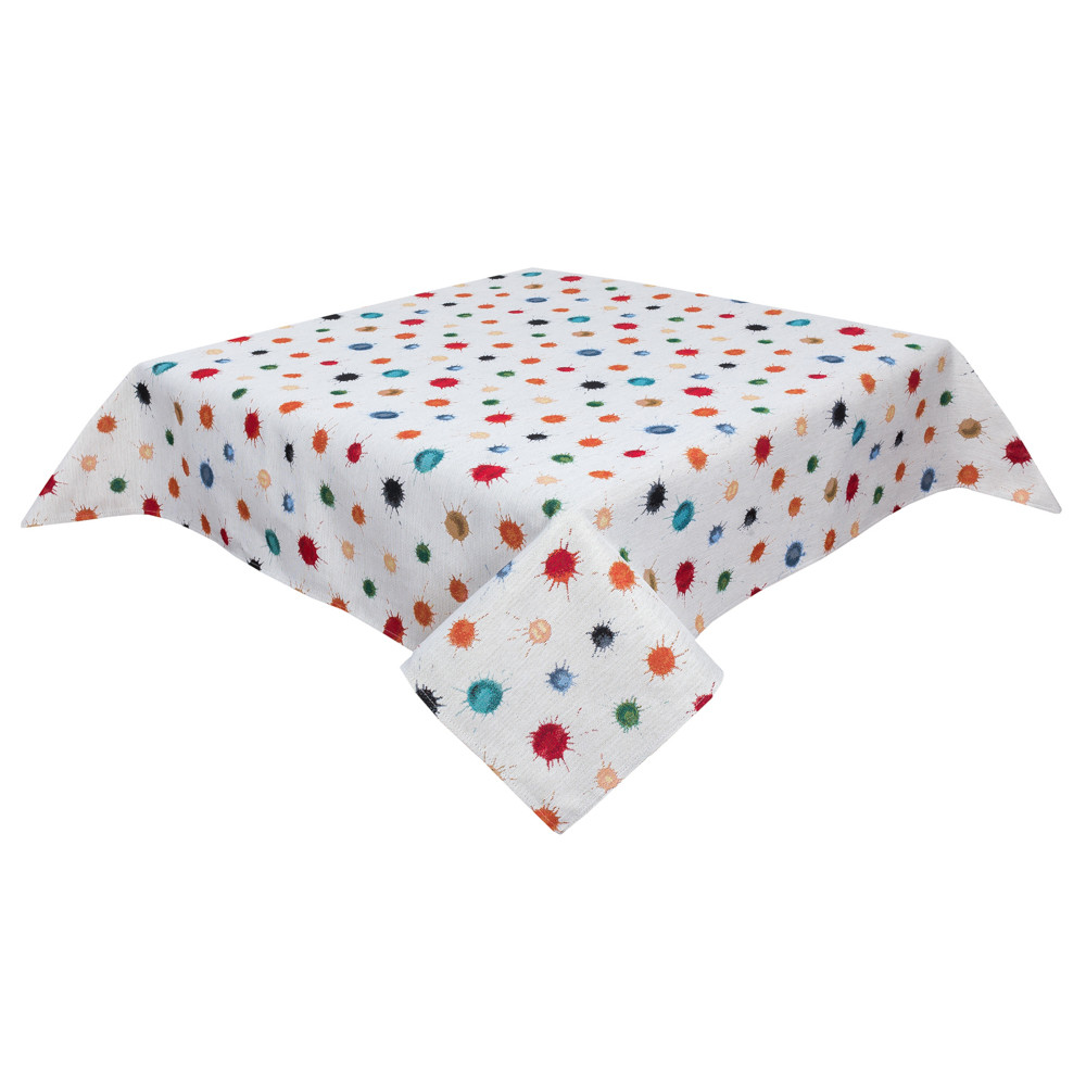 

Скатерть гобеленовая Цветные кляксы Limaso EDEN850B 137х180 см
