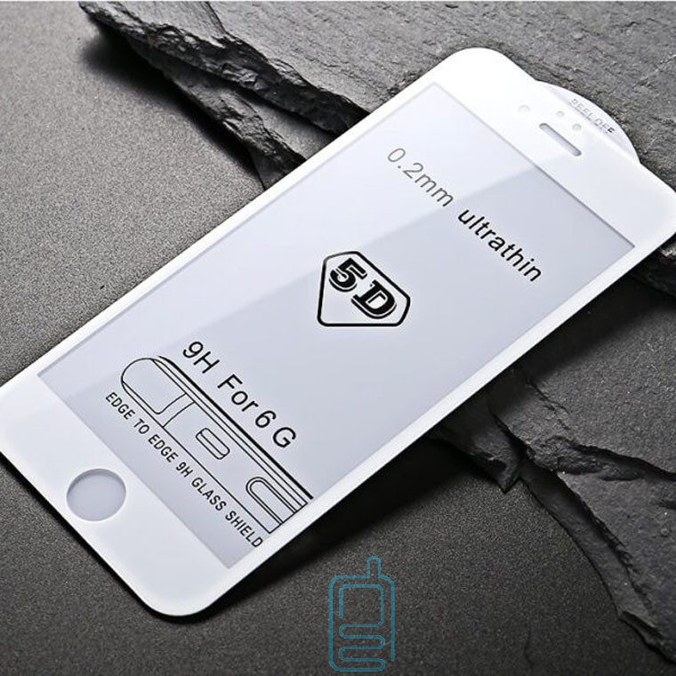 

Защитное стекло 5D Apple iPhone 6 white тех.пакет