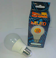 Лампа светодиодная 9W E27 3000K (теплый свет) Aluminum 810lm 270*, no stroboscopic, Numina