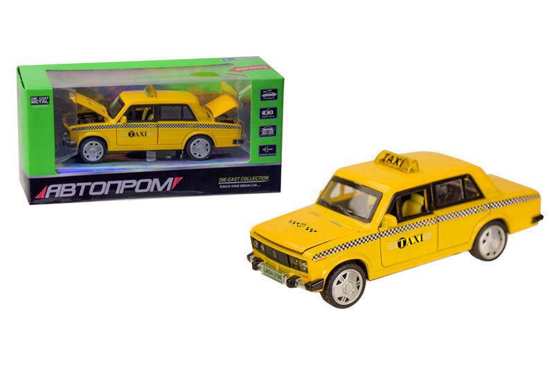 

Машина металева 7643 АВТОПРОМ, 1:32-36 Lada 2106, на батарейках: світло та звук, відкриваються двері, в коробці 19*8,5*8,5 см