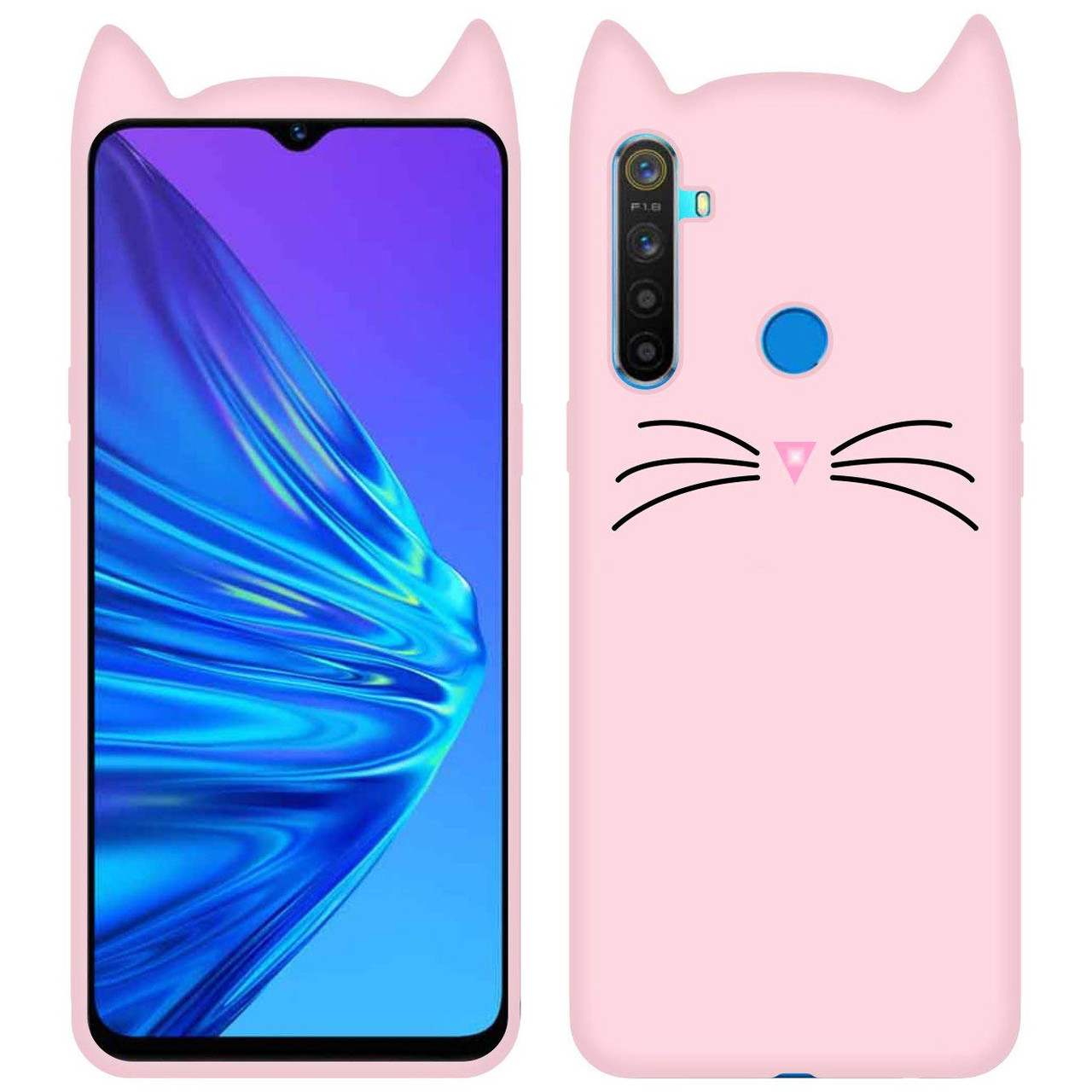 

Силиконовая накладка 3D Cat для Realme 5