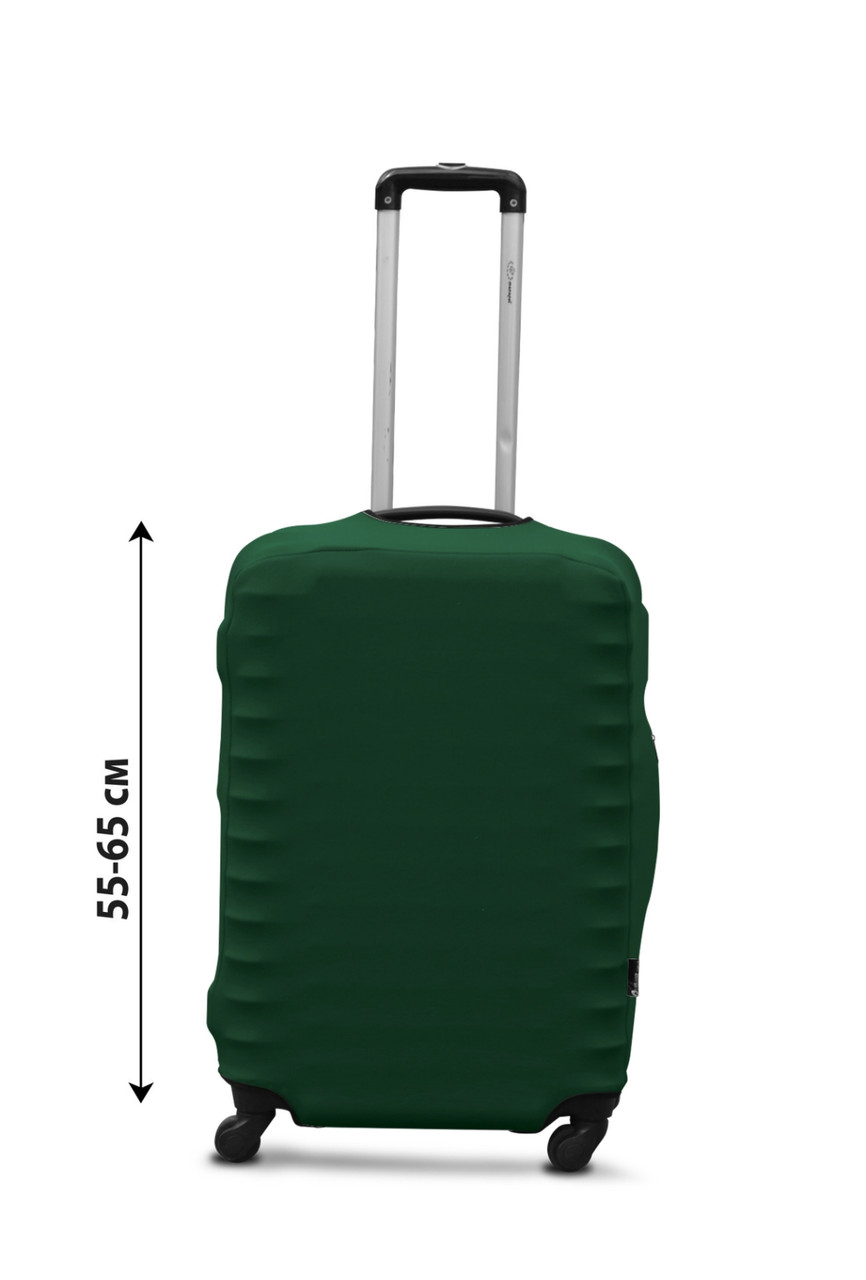 Чохол для валізи Coverbag дайвінг M темно-зелений