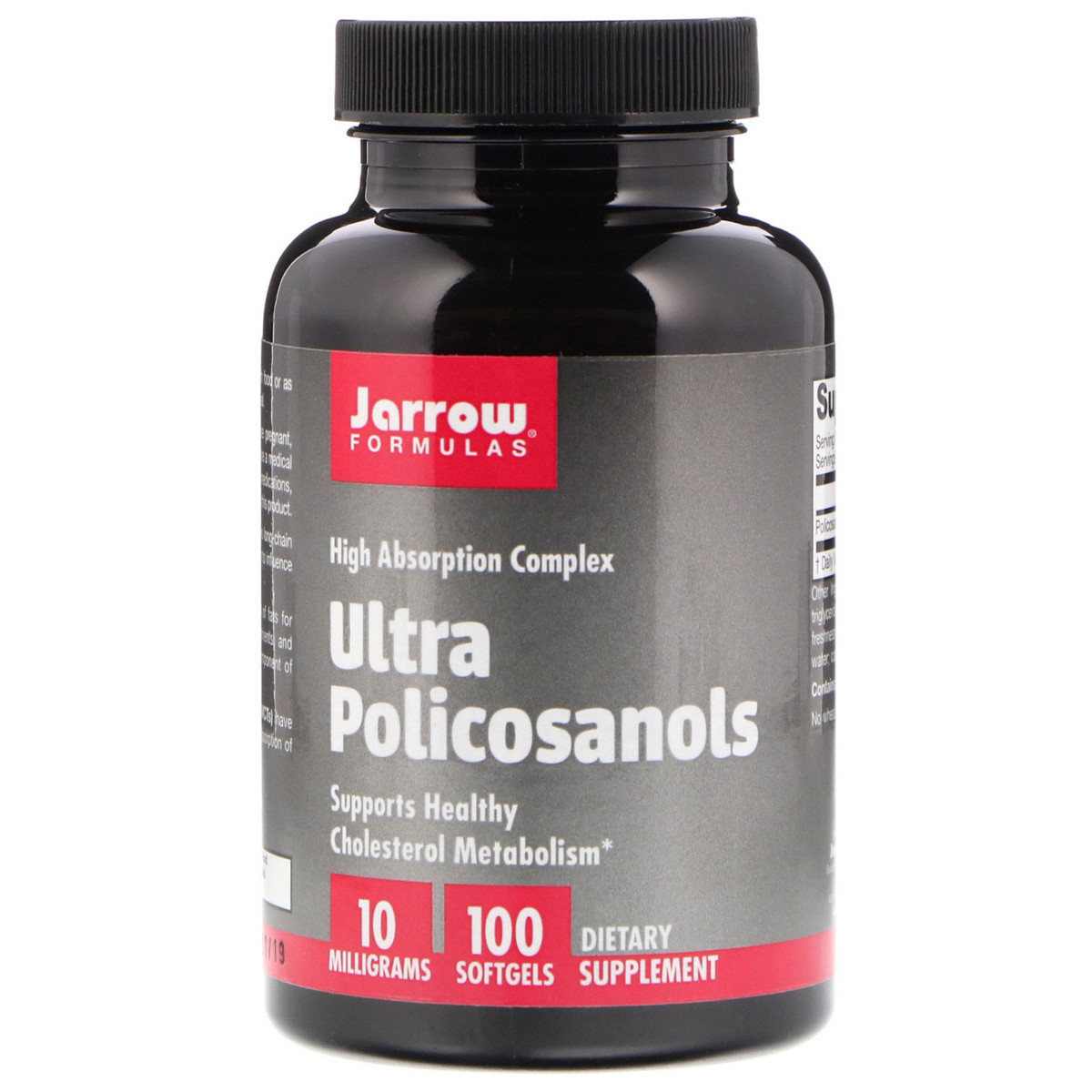 

Поликозанол 10 мг Jarrow Formulas Ultra Policosanols 100 желатиновых капсул