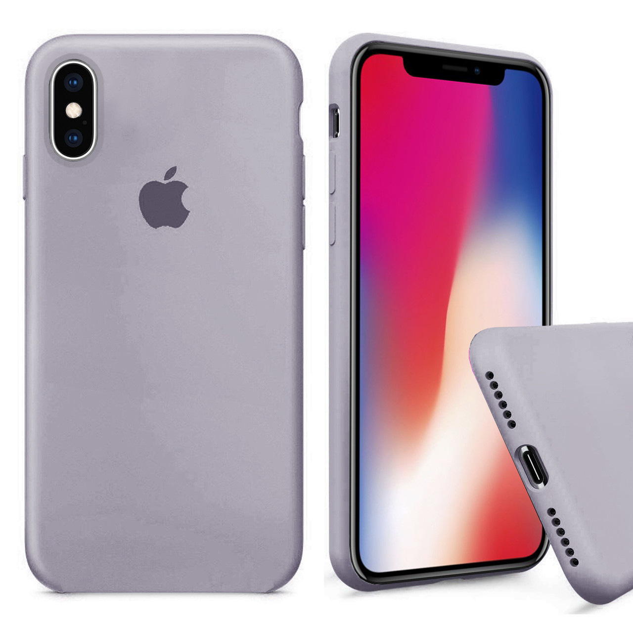 

Чехол накладка xCase для iPhone XS Max Silicone Case Full лавандовый