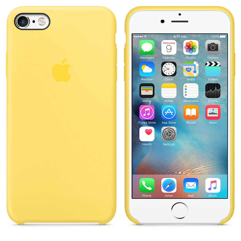 

Чехол накладка xCase на iPhone 6 Plus/6s Plus Silicone Case canary yellow, Желтый