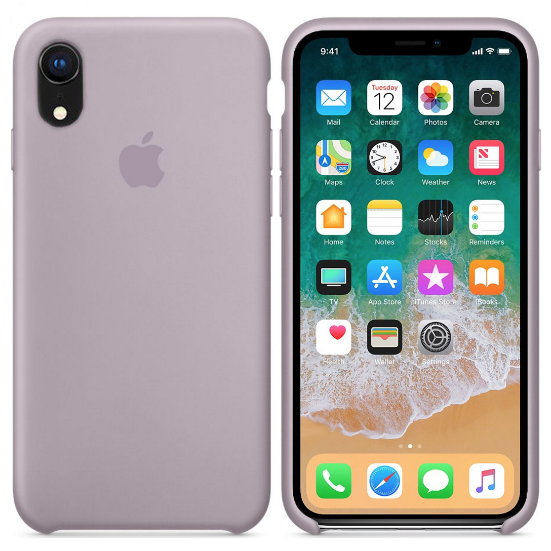 

Чехол накладка xCase для iPhone XR Silicone Case lavender, Лавандовый