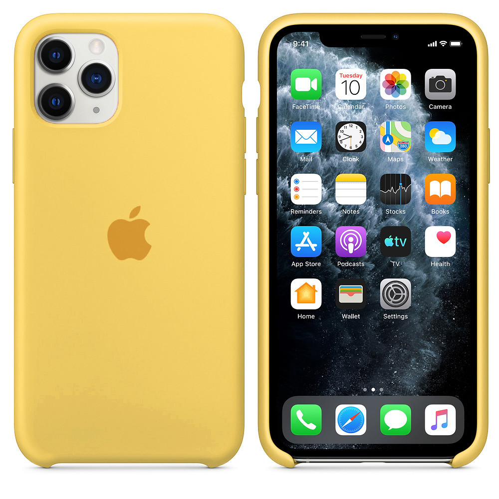 

Чехол накладка xCase для iPhone 11 Pro Silicone Case желтый