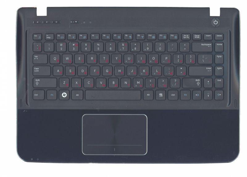 Качественная клавиатура для ноутбука Samsung SF411, SF410 Black, с топ