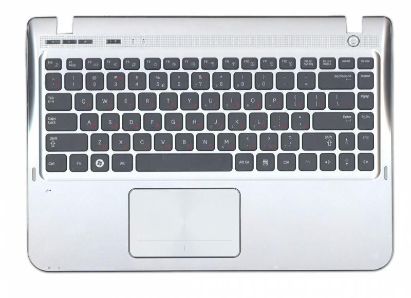 Качественная клавиатура для ноутбука Samsung SF310 Black, с топ панель