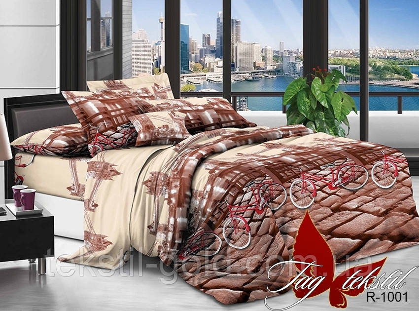 2-спальный комплект постельного белья R1001 ранфорс