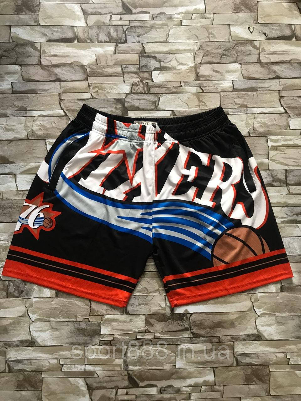 

Баскетбольные шорты Филадельфия 76 Mitchell & Ness NBA Big Face команда Philadelphia 76ers шорты