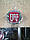 Эмблема значок на капот, багажник Fiat Doblo, Фиат Добло 95 мм красный, фото 2