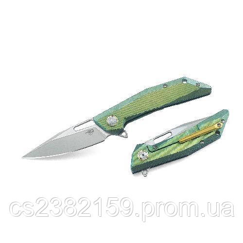 

Нiж складний, складной нож Bestech Knife SHRAPNEL Green and Gold BT1802B