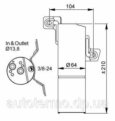 

Осушитель кондиционера MB S W221 05-13, OPEL VECTRA C GTS 02-09, 33303 NRF, 2218300183, 2218300283, 95497