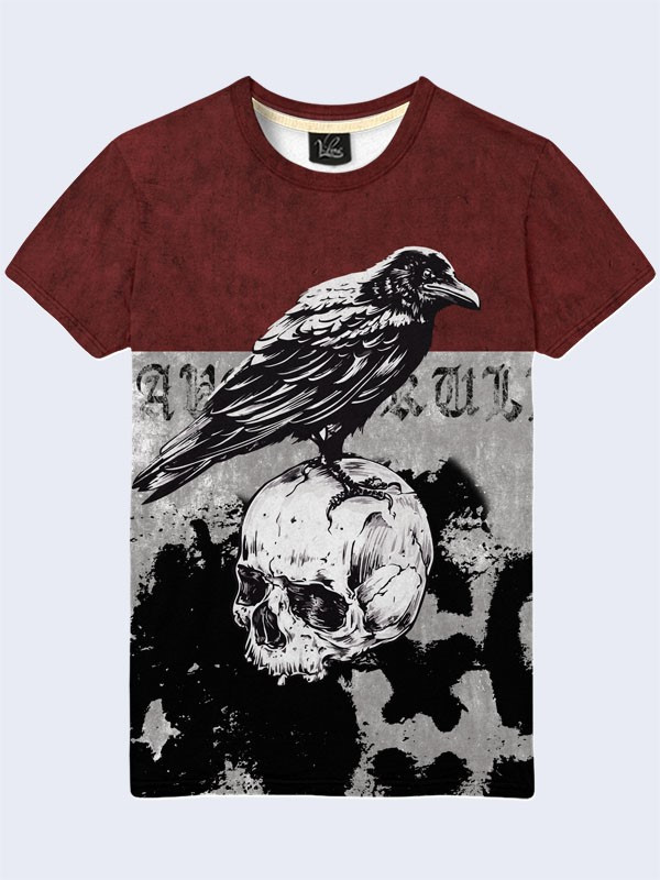 

Футболка Raven and skull