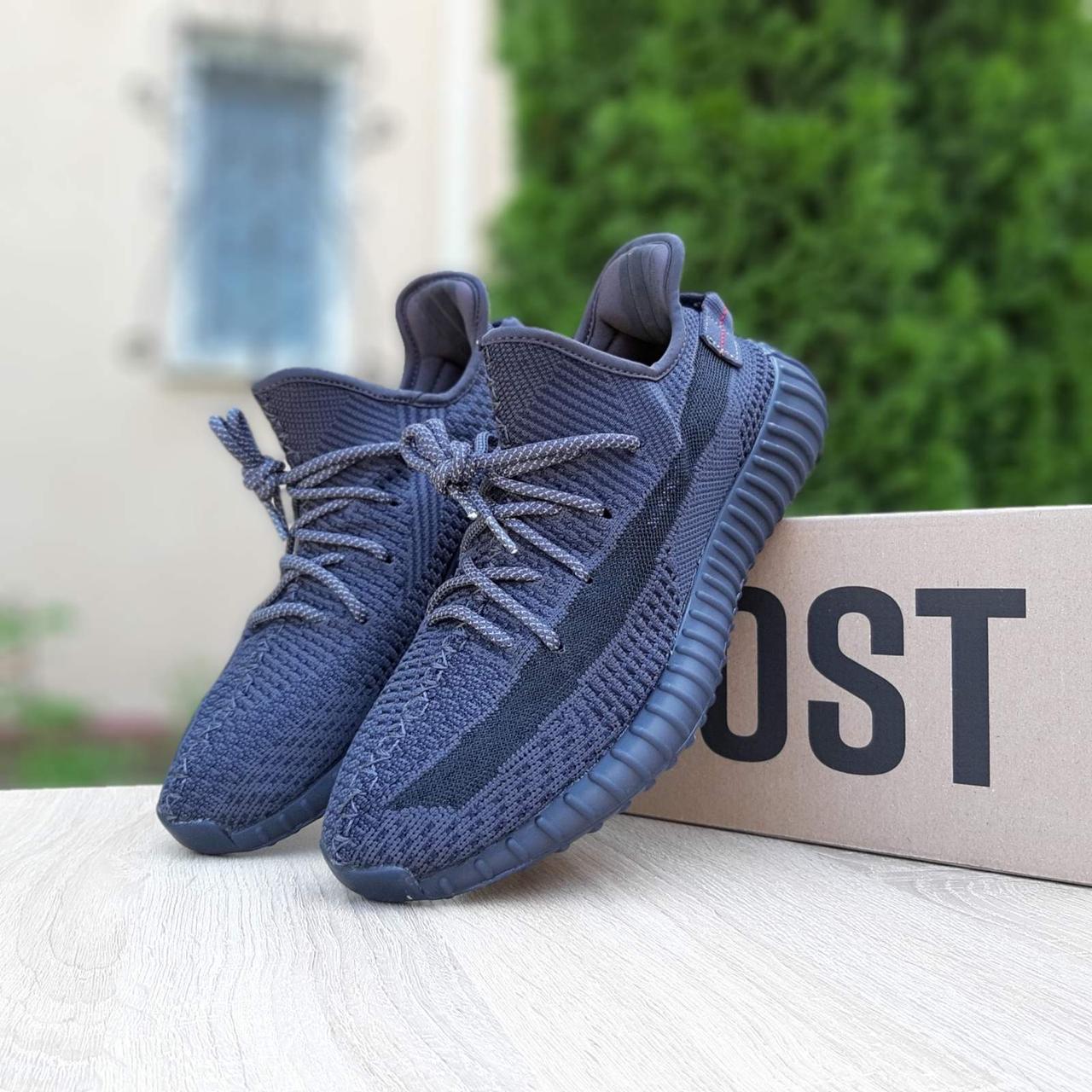 

Кроссовки мужские Adidas Yeezy Boost 350 черные, Адидас Изи Буст 350, дышащий материал, прошиты. Код OD-10212