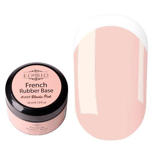 

KOMILFO База French Rubber Base №003 Blondie Pink, 30 мл