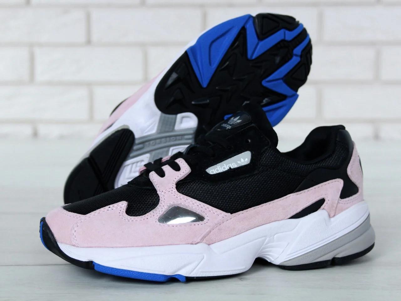 

Женские кроссовки Adidas Falcon Black - Pink, 40