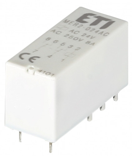 Реле проміжне ETI MER2-230AC 2P 230V AC 8А 2473034 (електромеханічне)