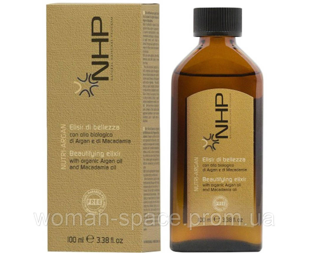 

NHP Nutri-Argan Beaurifying Elixyr Питательный эликсир для волос, 100 мл