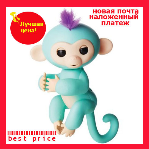 

Интерактивная обезьянка Fingerlings (green), Мятный