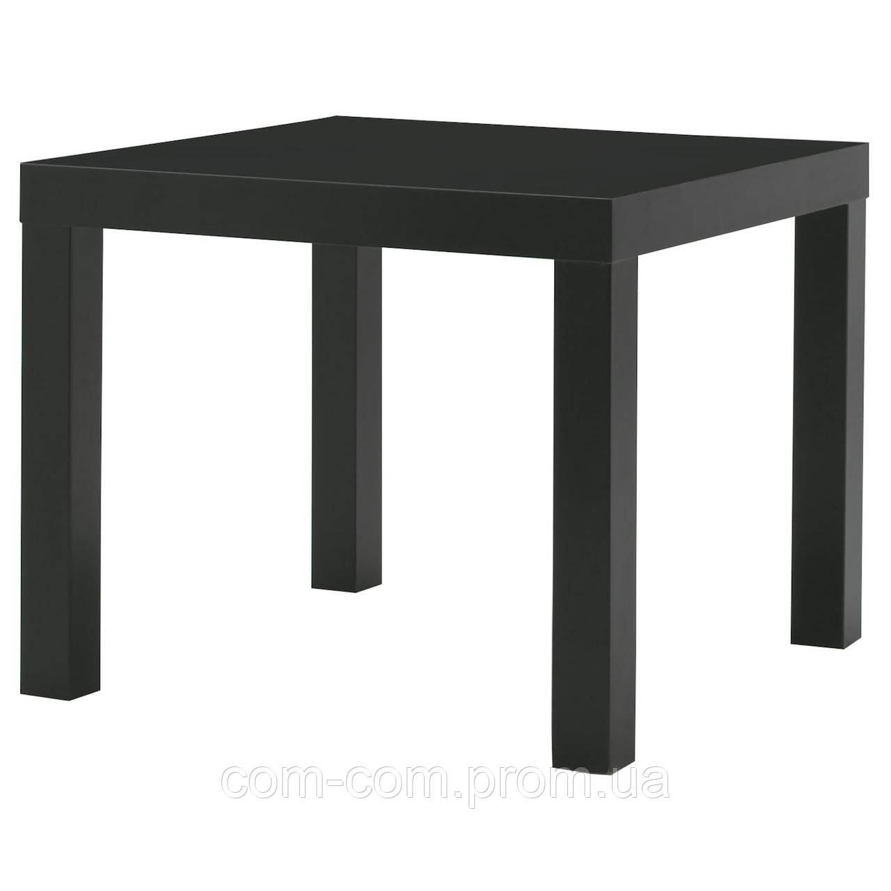 

Придиванный столик IKEA, журнальный из дерева, 55x55 см, черный