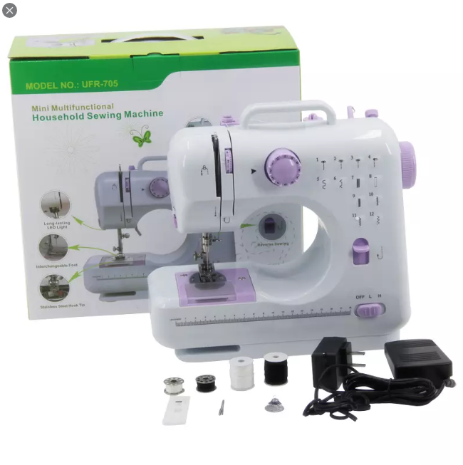 

Швейная машинка Mini Multifunctional Household Sewing Machine UFR-705 12 в 1