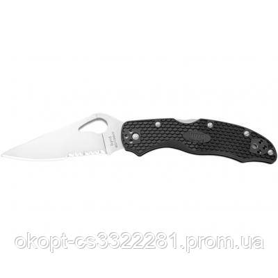 

Нож Spyderco Byrd Harrier 2 FRN полусеррейтор (BY01PSBK2, Черный
