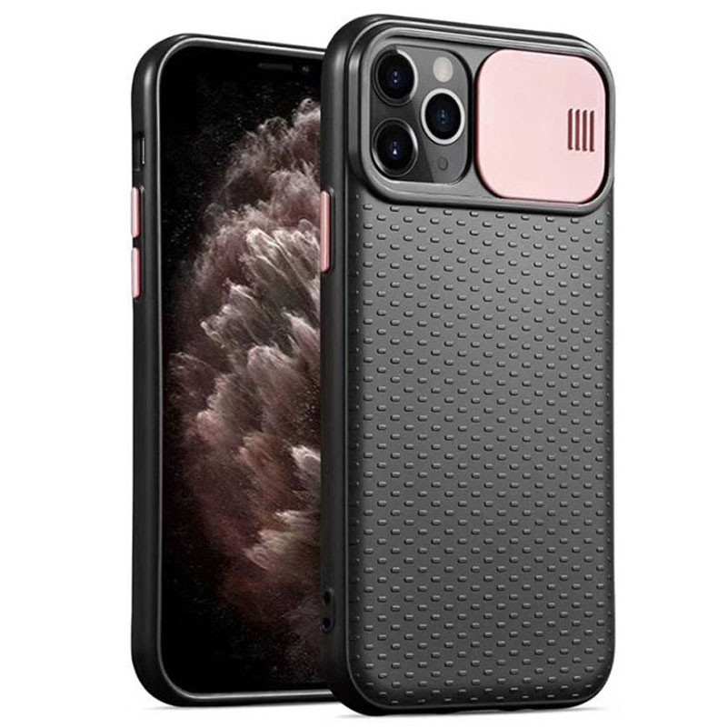 

Чехол Camshield Black TPU со шторкой защищающей камеру для Apple iPhone 11 Pro (5.8") Черный / Rose Gold