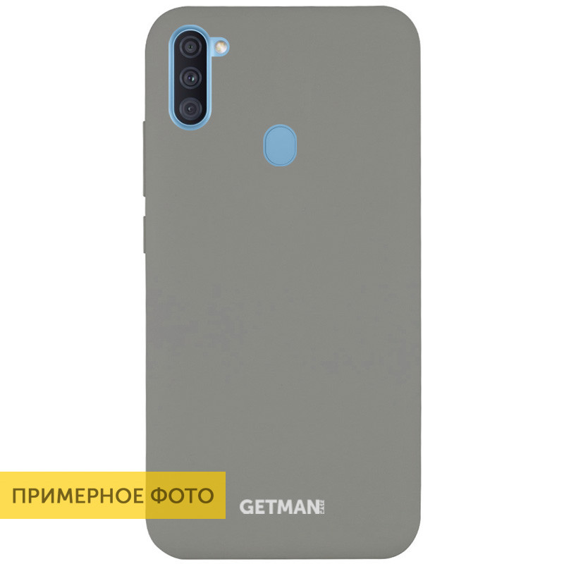 

Чехол Silicone Case GETMAN for Magnet для Apple iPhone 11 (6.1") Серый / Mist Blue