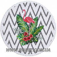 Пляжный коврик "Тропический фламинго" с узорами md-17090