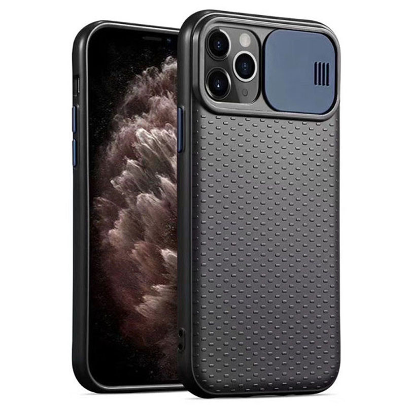 

Чехол Camshield Black TPU со шторкой защищающей камеру для Apple iPhone 11 Pro (5.8, Черный / синий