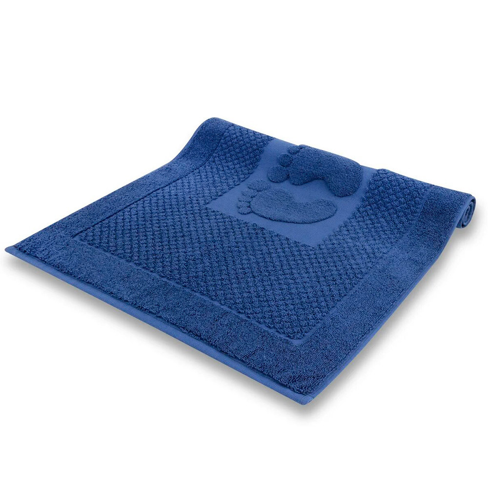 

Полотенце-коврик махровое для ног Saffran джинс 50х70 см