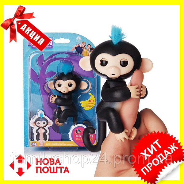 

Интерактивная ручная обезьянка Fingerlings Happy Monkey Bella, Новинка