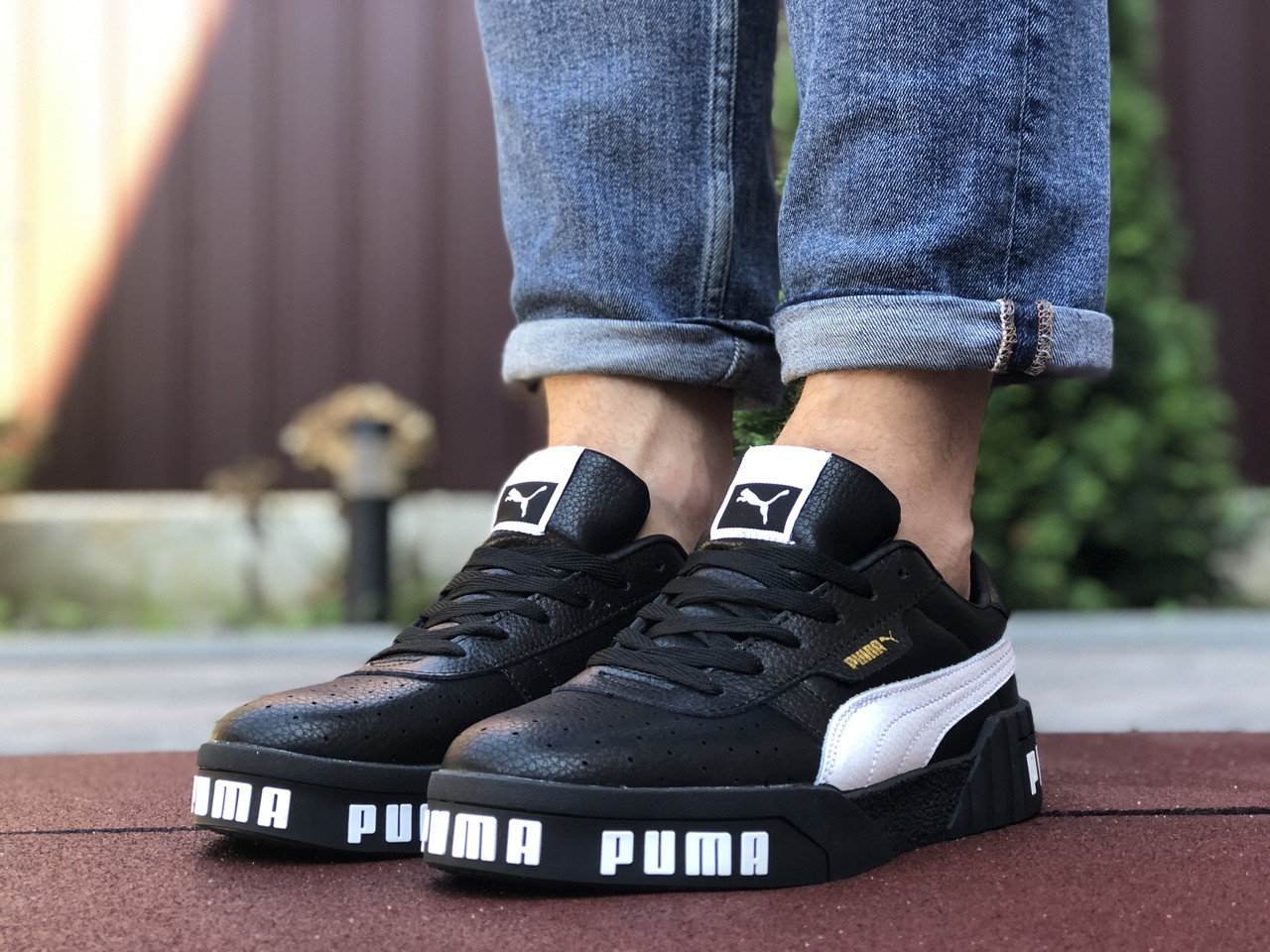 

Мужские кроссовки Puma Cali Bold,черные с белым, Черно-белый