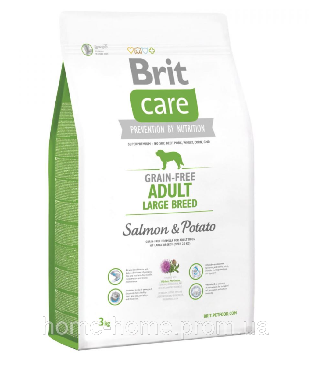 

Brit Care GF Adult Large Breed Salmon & Potato (лосось и картофель) 1