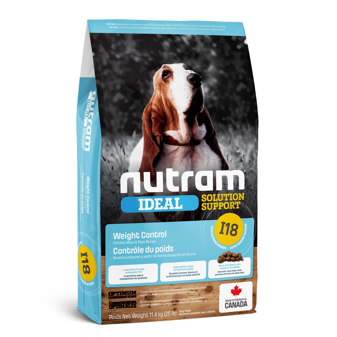 Nutram (Нутрам) I18 Ideal Solution Support Weight Control сухой корм для контроля веса, 2 кг